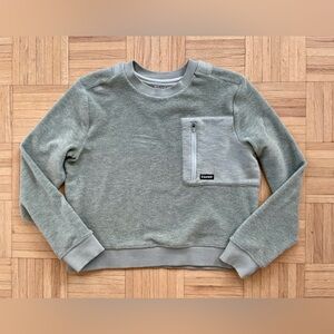 Bandit Women’s Wool Terry Crewneck Block Pullover, XS